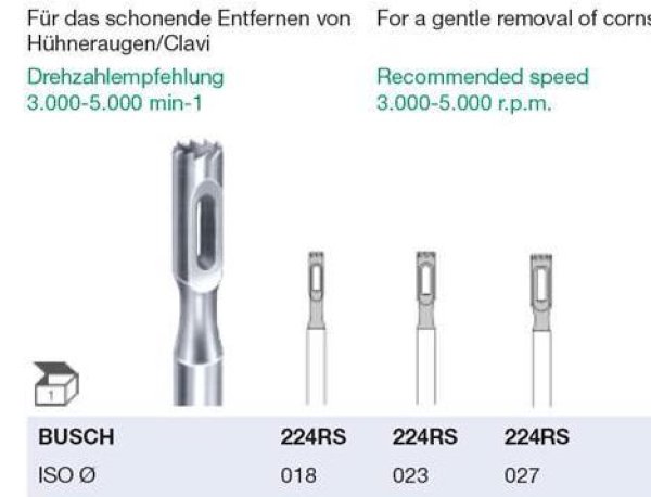 Hohlfräser gezackte Schneide 3 Größen wählbar