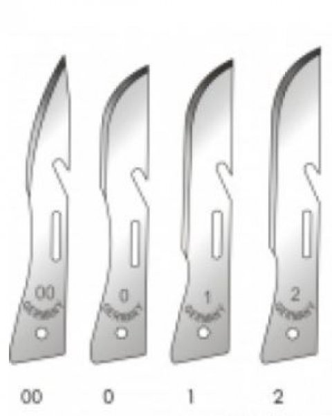 Skalpellklingen OR System 100 Stück -Wählbar Größe 1 oder 2 ! MHD 2030